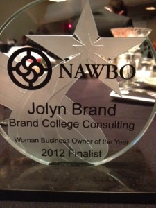 WBOY Finalist award