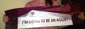 Student with Texas A&M acceptance